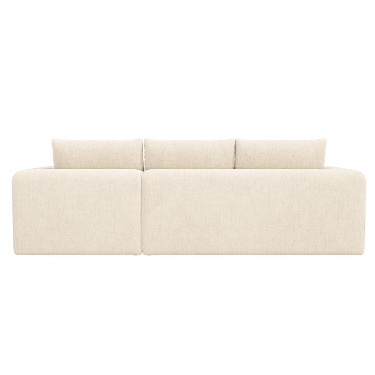 ECKSOFA 244.5/136/79 cm Beige Chenille - Beige, Textil (244.5/136cm) - Oxeza