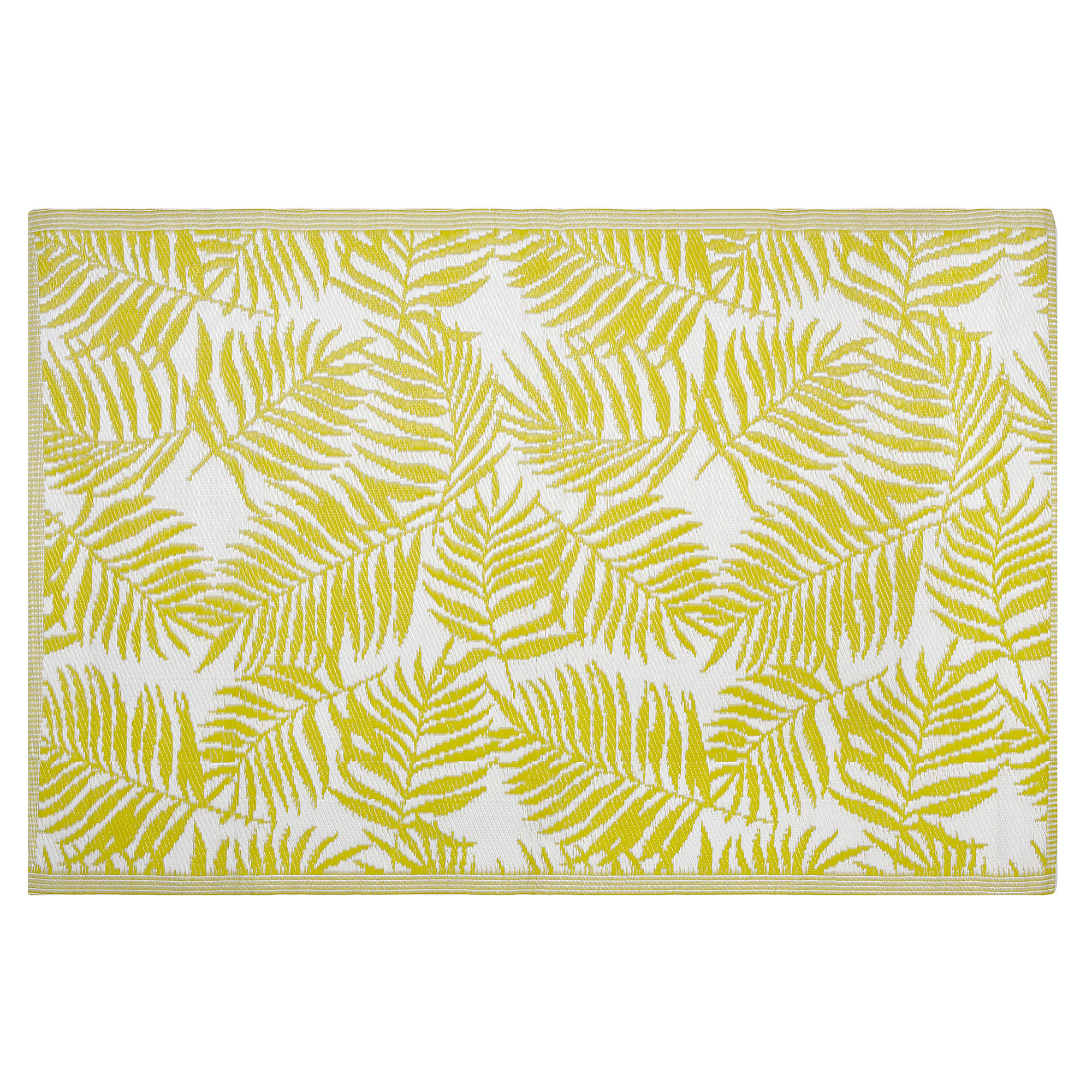 OUTDOOR-TEPPICH Kota 180/120 cm - Gelb, Kunststoff (120/180cm) - Beliani