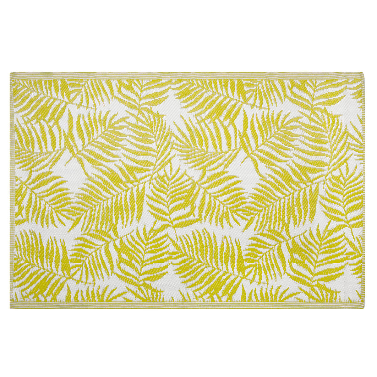OUTDOOR-TEPPICH Kota 180/120 cm - Gelb, Kunststoff (120/180cm) - Beliani