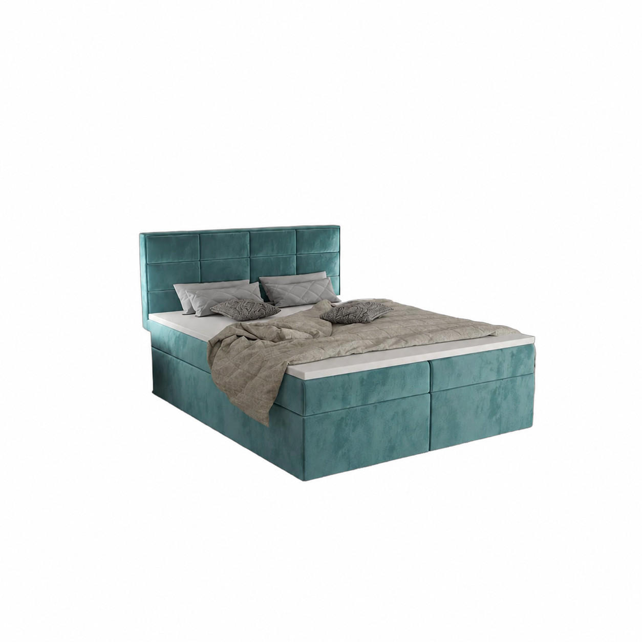 BOXBETT Kaja Türkis 140x200 cm - Türkis, Textil (140/200cm) - B&B Home