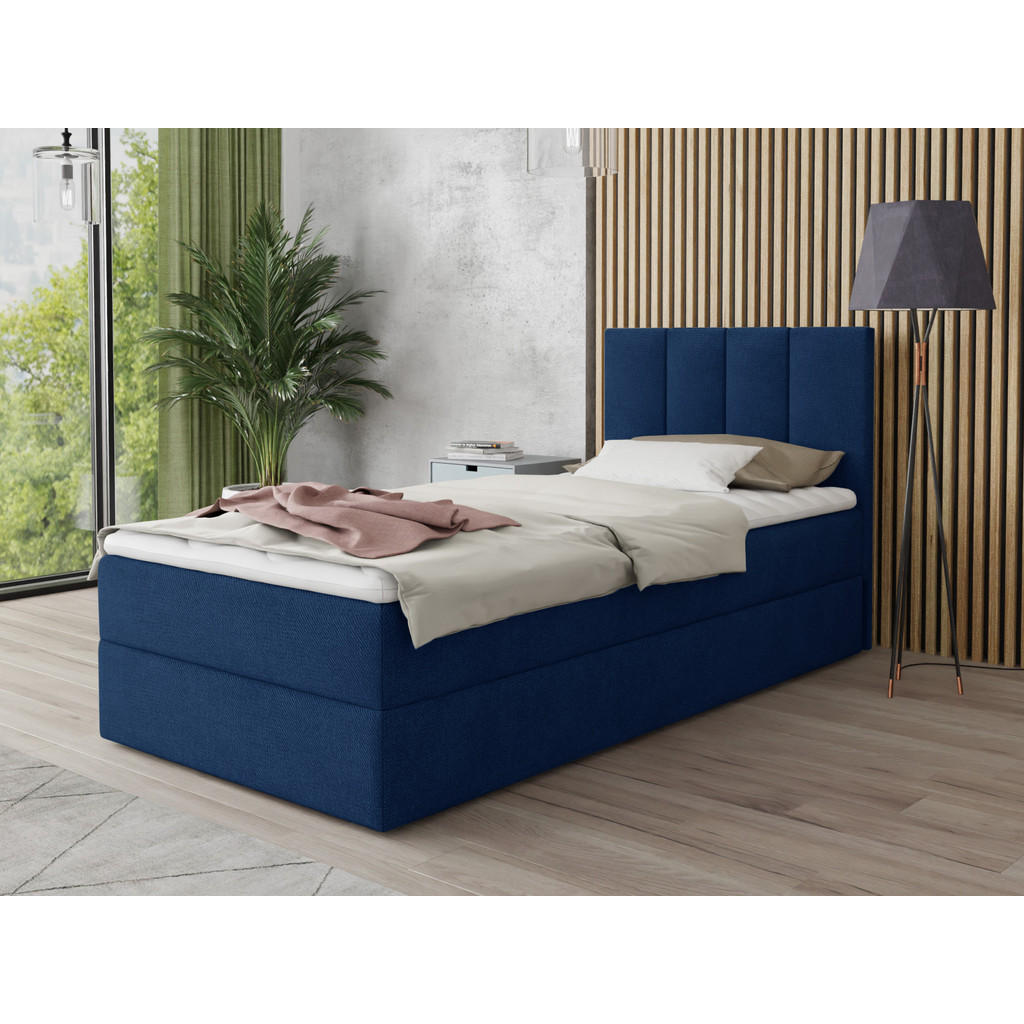 Thumbnail - Sofnet Boxbett, Blau, Textil, H3, Rechteckig, 120x200 cm, Schlafzimmer, Betten, Boxspringbetten