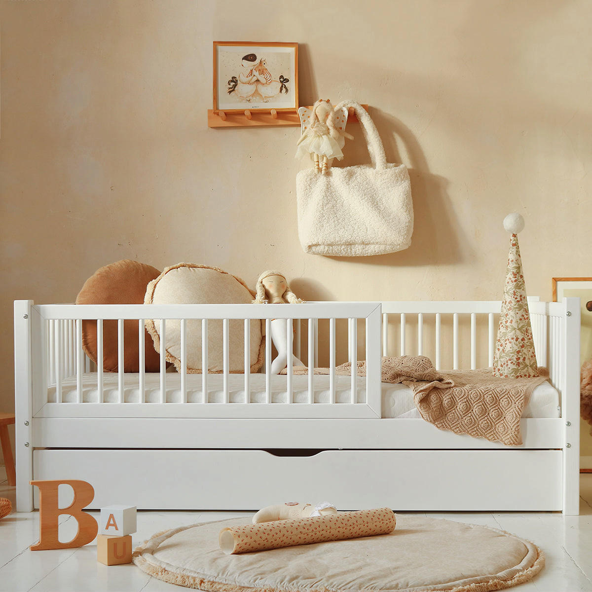 POSTEĽ 90/190 Sybil Biela - biela, drevo (90/190cm) - Petits-meubles