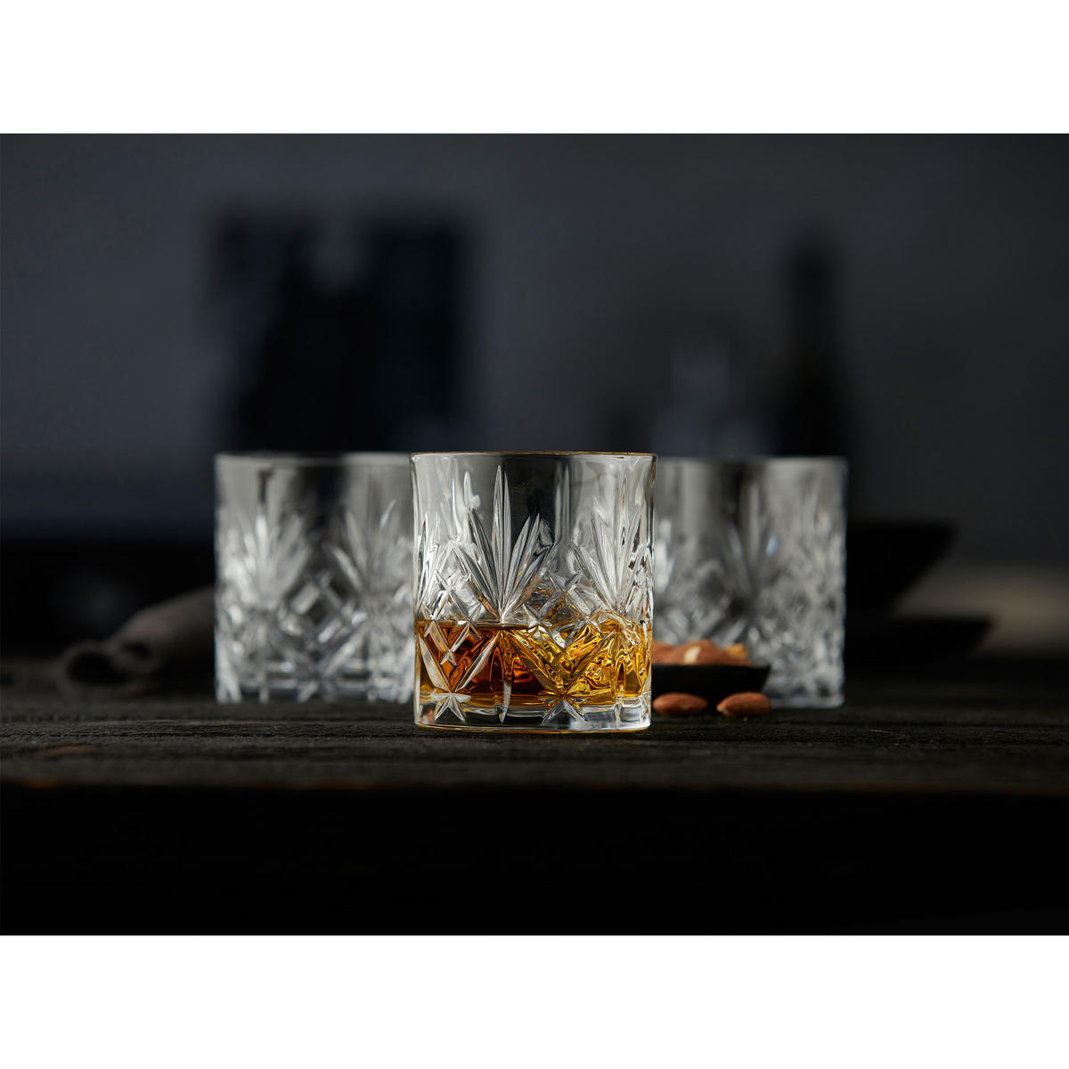 WHISKYGLAS Melodia 6er Set, Kristallglas, Klar, 310 ml - Transparent, Glas (0.31L) - Lyngby Glas
