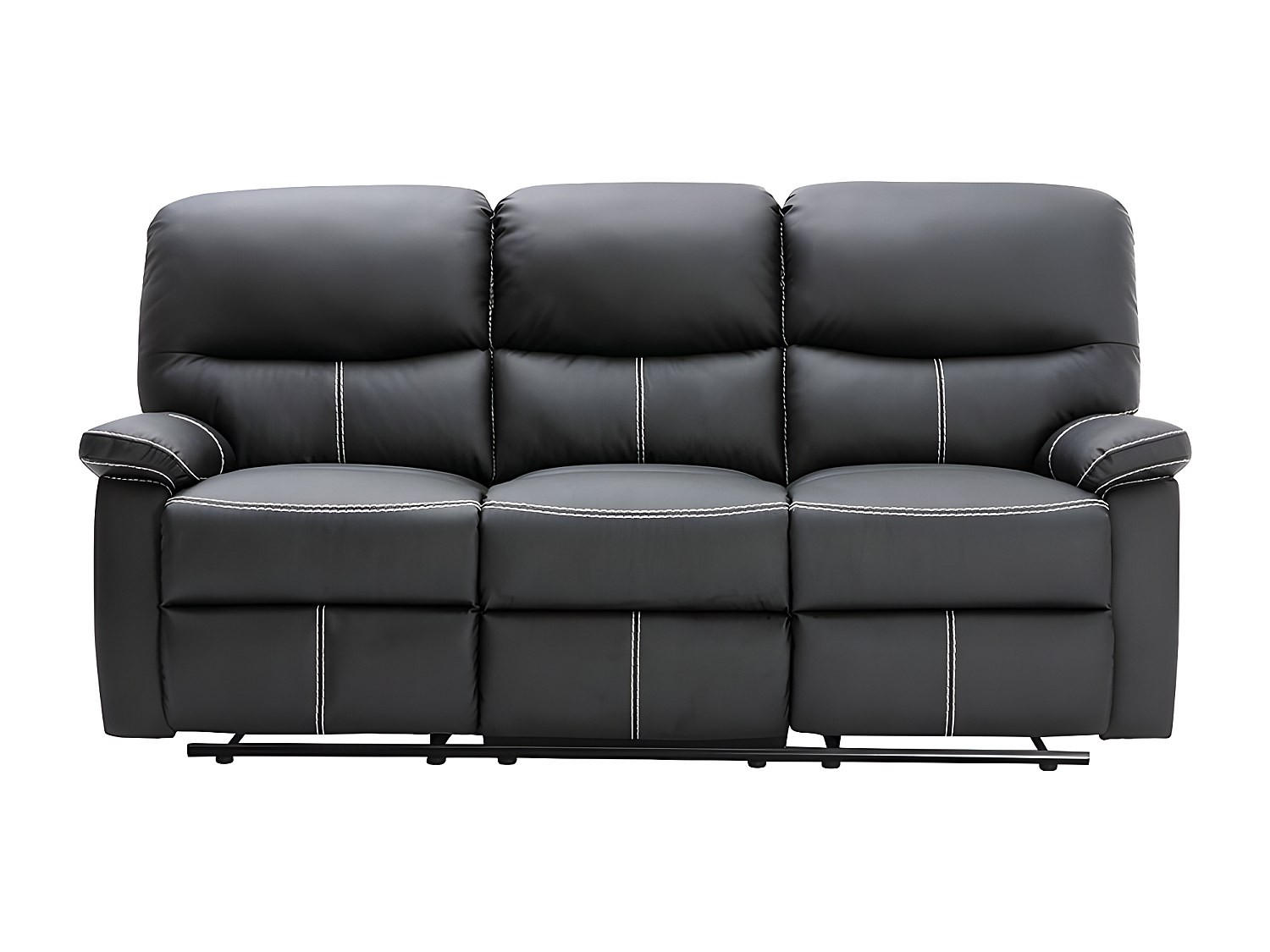 Vente-Unique Relaxsofa Schwarz 183x95x90 cm
