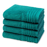 HANDTUCH Vienna Style Supersoft 4er-Set - Pastellblau, Textil (50/100cm) - Vossen