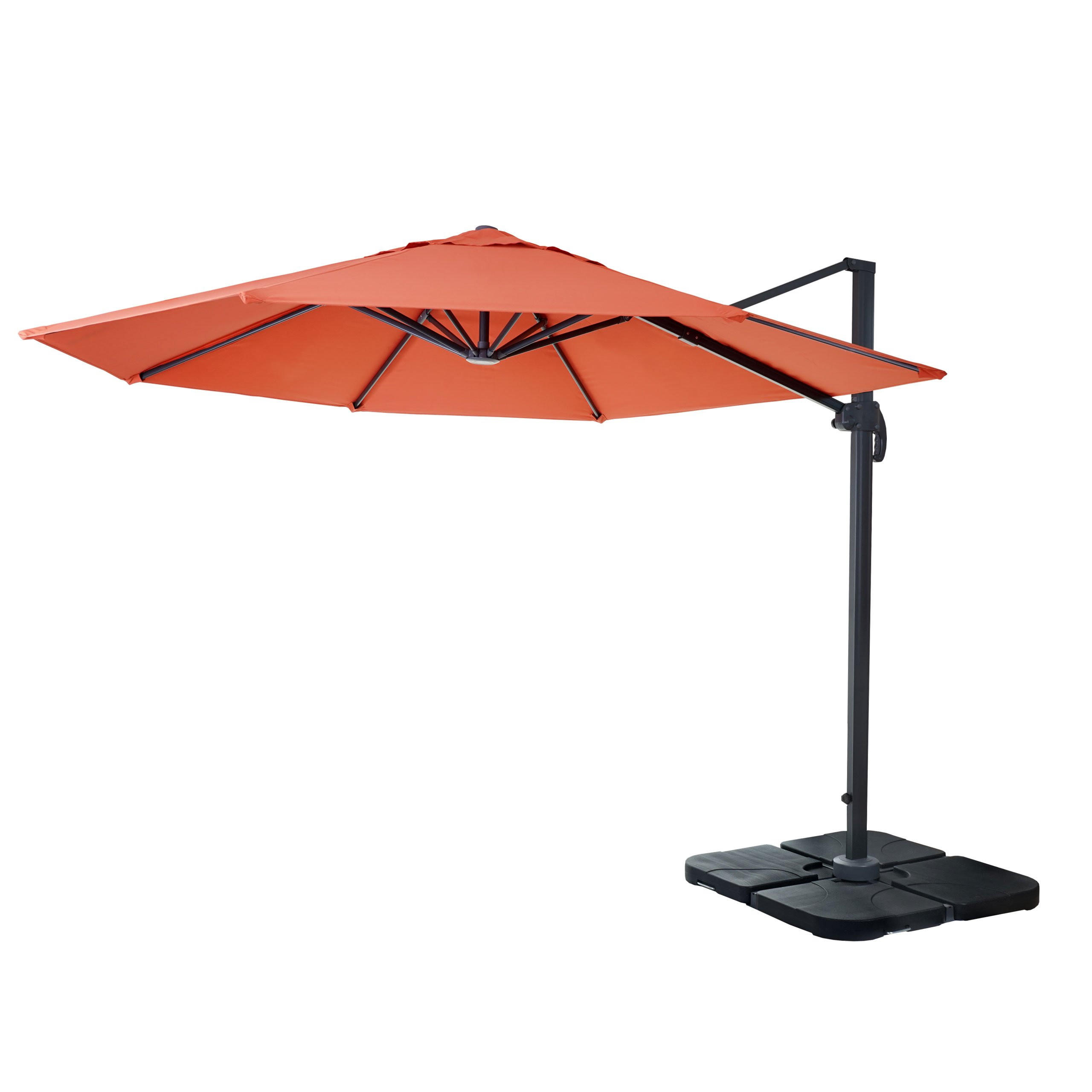 AMPELSCHIRM I RUND Orange 300/300 cm - Orange, Textil (320/300cm) - MCW