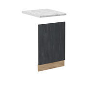 FRONTBLENDE R-Line Schwarz Beton 45 cm AP Marmor - Eiche Wotan/Schwarz, Holzwerkstoff (45/57.2/1.6cm) - Vicco