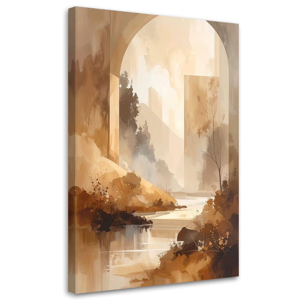 Feeby Leinwandbild Beige 70x100 cm