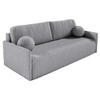 SOFA Glove Grau mit Bouclé-Bezug - Grau, Kunststoff/Textil (206/95/87cm) - Selsey