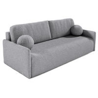 SOFA Glove Grau mit Bouclé-Bezug - Grau, Kunststoff/Textil (206/95/87cm) - Selsey