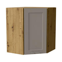ECKHÄNGESCHRANK Oslo W10/60 Eiche Artisan / Kaschmir Matt 60 / 60 / 72cm - Kaschmir/Eiche Artisan, Holz/Holzwerkstoff (60/72/60cm) - Feldmann-Wohnen