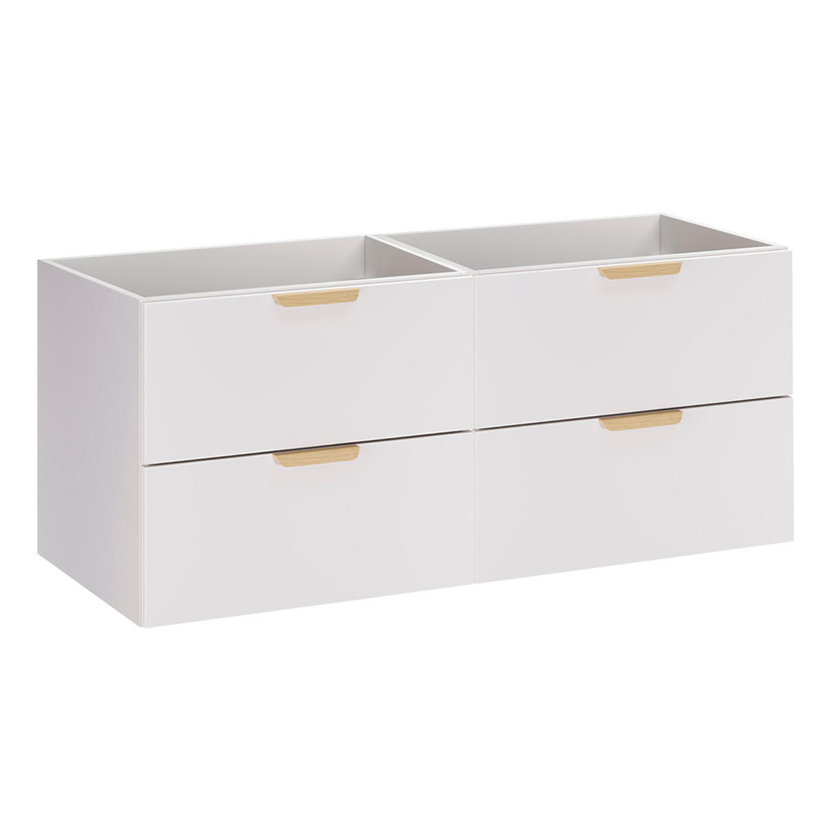 WASCHTISCHUNTERSCHRANK 120cm Oria Weiß - Weiß, Holzwerkstoff (120/50/45.5cm) - Petits-meubles