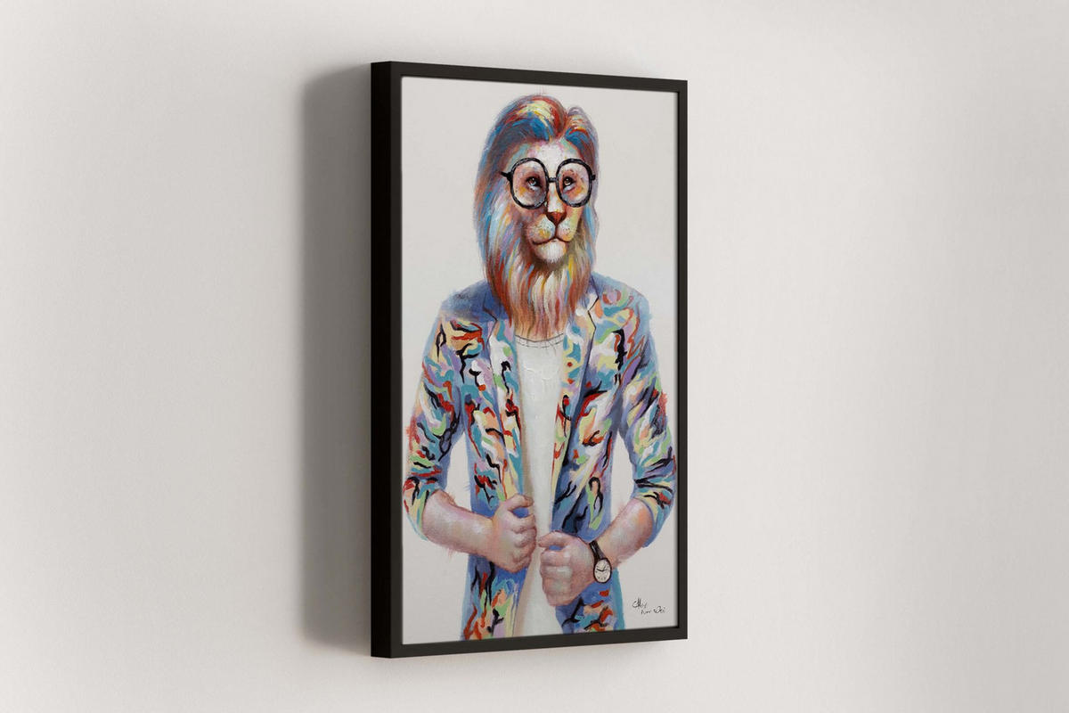 ACRYLBILD HANDGEMALT 60/90 cm - Multicolor, Holz/Textil (60/90cm) - KUNSTLOFT