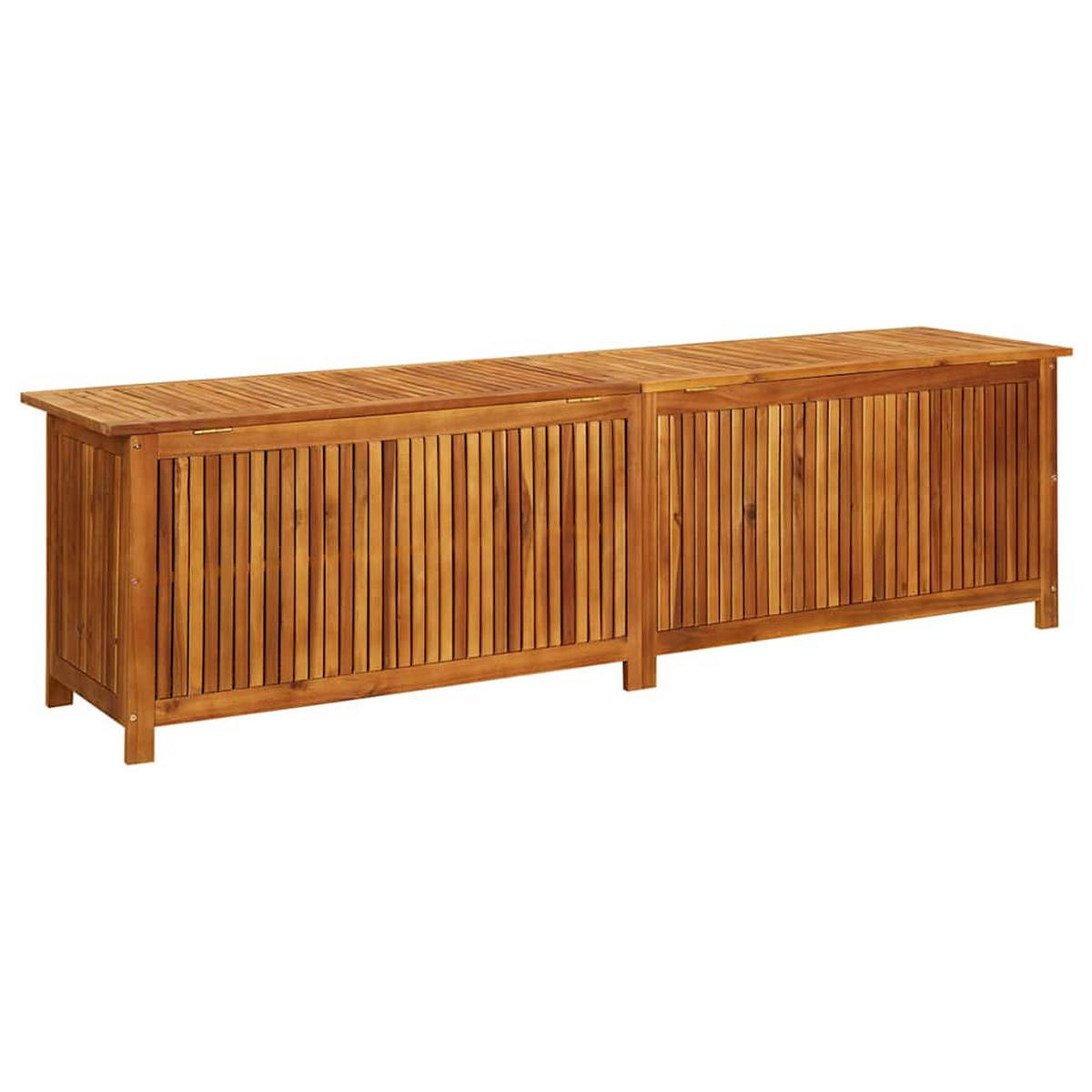 GARTEN-AUFBEWAHRUNGSBOX 200/50/58 Cm Massivholz Akazie - Akaziefarben, Holz (200/58/50cm) - vidaXL