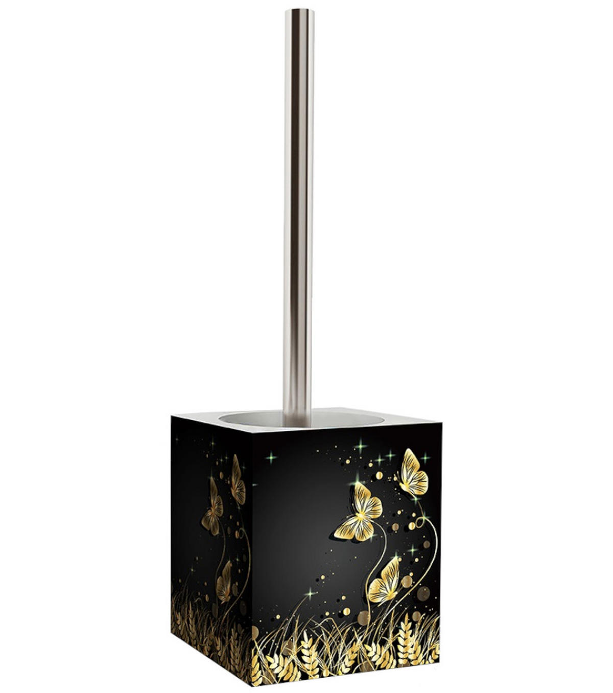 BADEZIMMER Set Silhouette - Schwarz, Kunststoff (7/17/7cm) - Sanilo