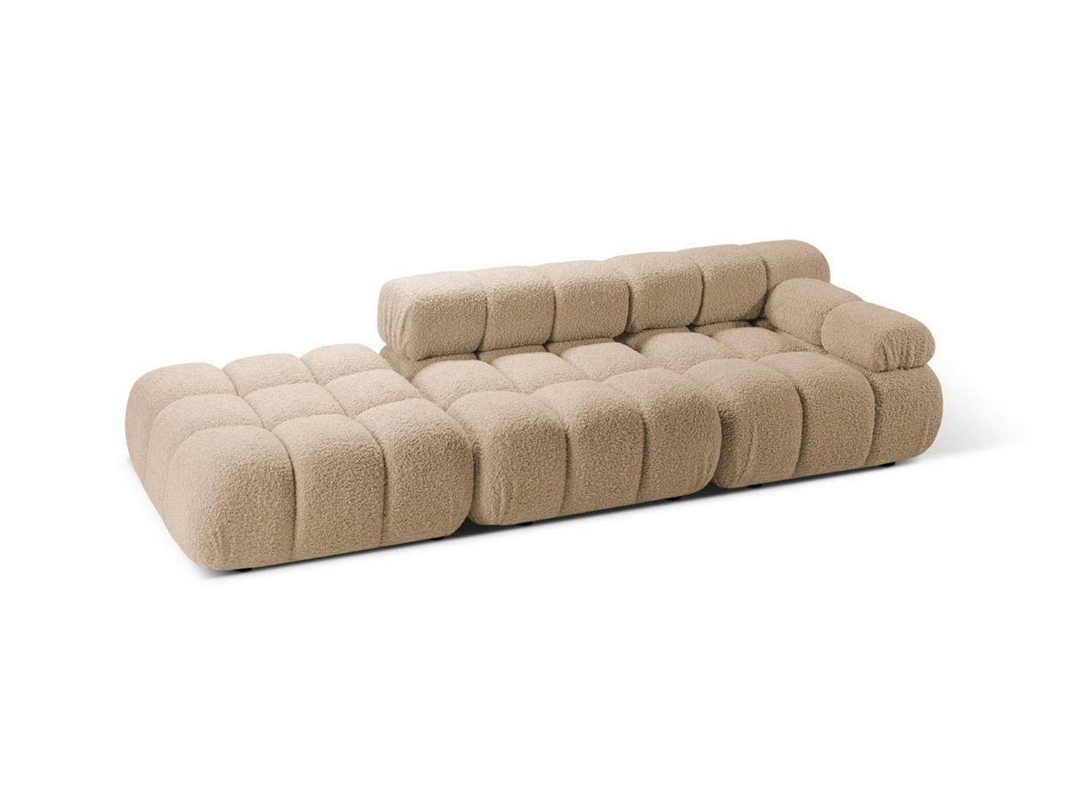 SOFA modular rechts Bellis aus Boucle sandfarben 4 Sitzplätze - Sandfarben, Textil (282/70/94cm) - Micadoni