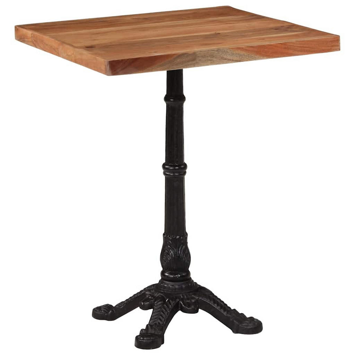 BISTROTISCH Franz 60x60x76 cm Akazie Quadratisch - Dunkelbraun, Holz (60/60/76cm) - DELUKE