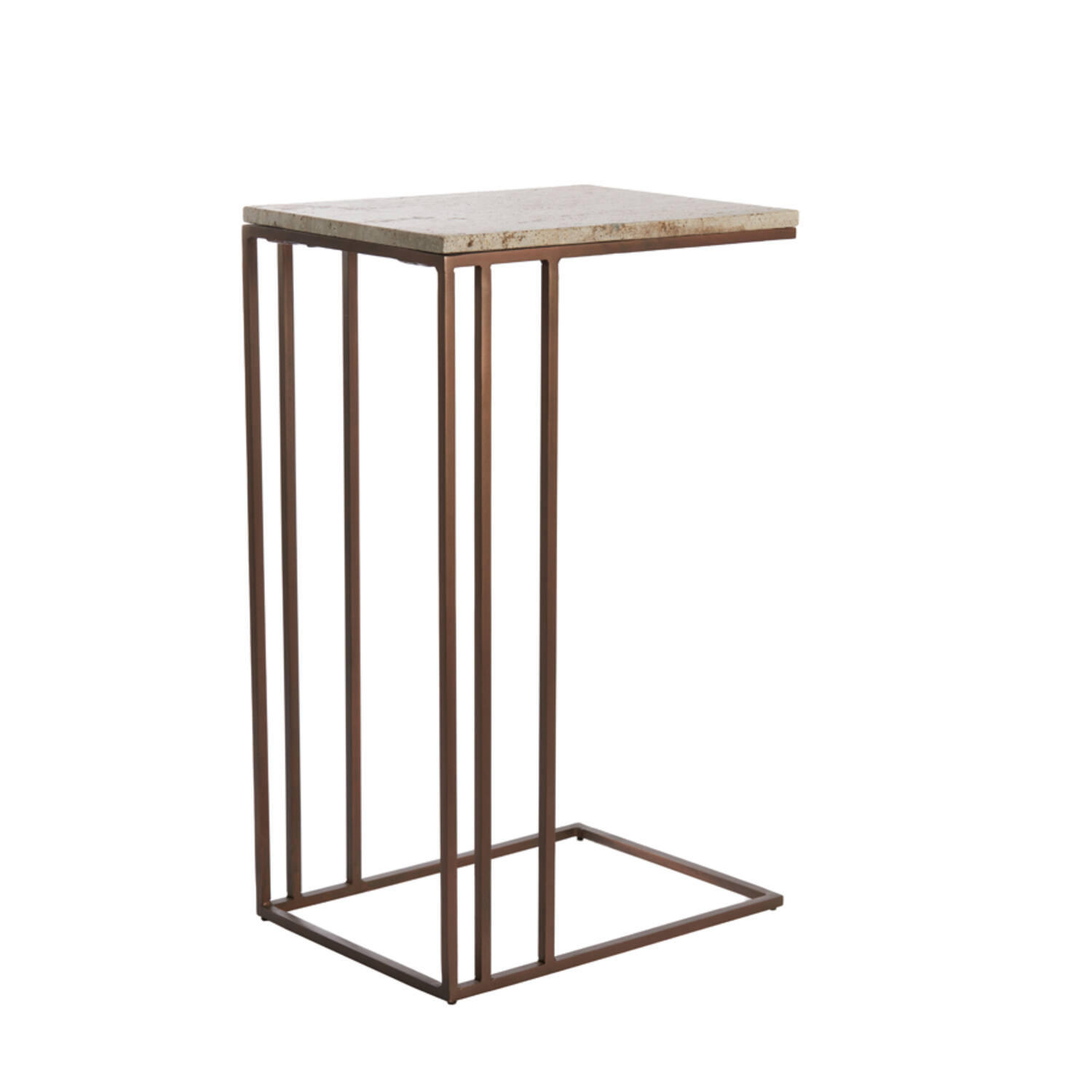 Light & Living Beistelltisch Braun, Grau 31x66x41 cm