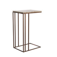 TISCH - Braun - 41/31/66 cm - Braun/Grau, Metall (41/31/66cm) - Light & Living