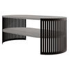 COUCHSITCH Fikoli Oval I - Schwarz/Grau, Holzwerkstoff/Metall (100/50/40cm) - MIRJAN24