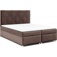 BOXBETT Trinity K-7 Bonellfederkern inkl. Topper - Braun, Holz/Holzwerkstoff (140/200cm) - Best For Home