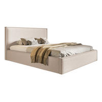 DOPPELBETT 180x200 mit Bettkasten Kyoto, Boucle, Beige - Beige, Holz/Textil (180/200cm) - Emporius