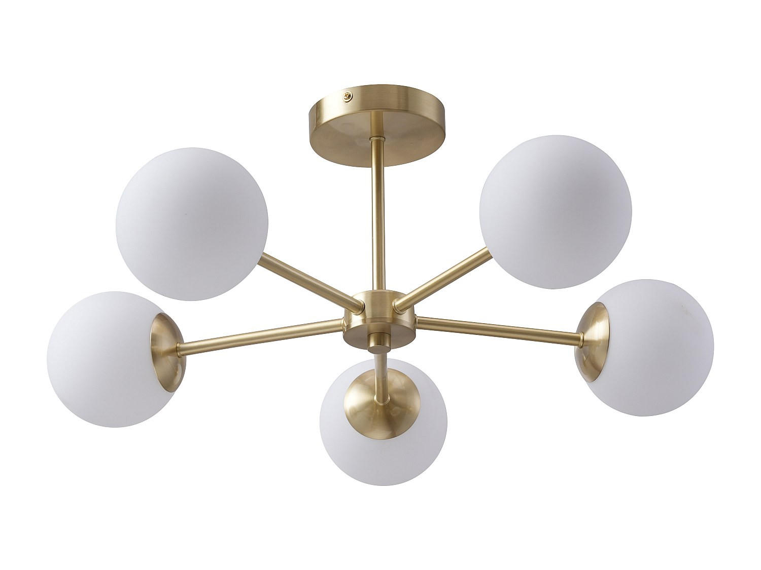 DECKENLEUCHTE - 58.5 cm x 58.5 cm - Metall - Goldfarben - SOFIA - Goldfarben, Metall (58.5/58.5/21cm) - Vente-Unique