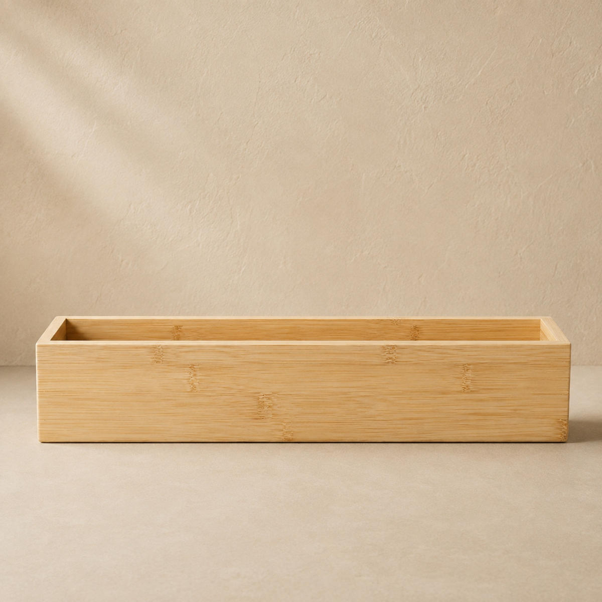 SCHREIBTISCHORGANIZER Bambus 38/8/7 cm - Beige, Naturmaterialien (38/8/7cm) - BOXIMO