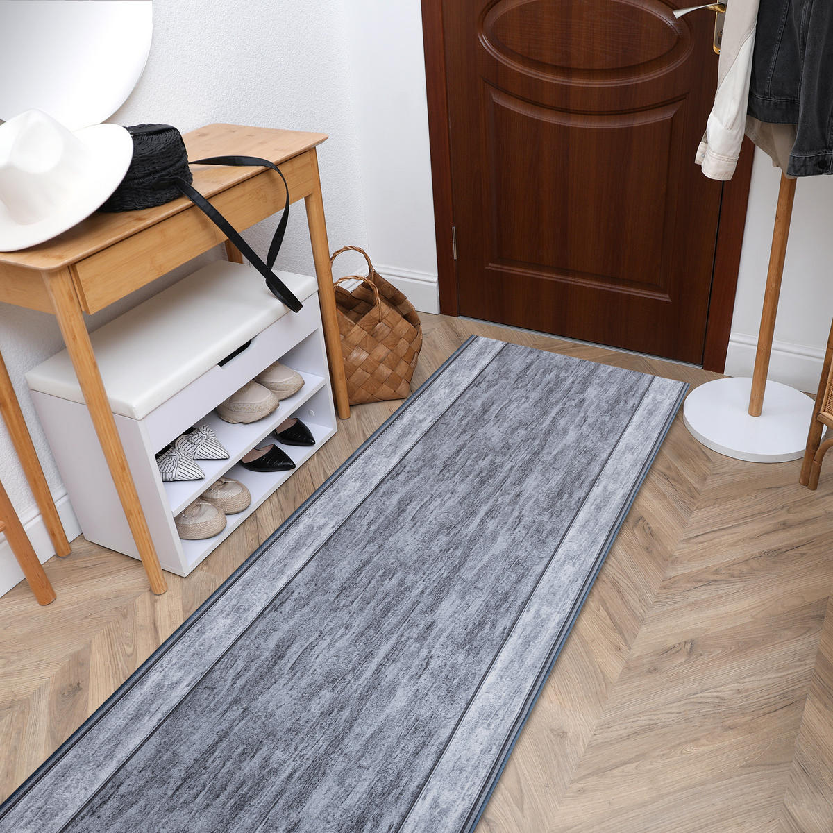LÄUFER Antirutsch RAMA 80/500 cm - Grau, Textil (80/500cm) - rugsX
