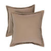 OUTDOOR-KISSEN 2er-Set hellbraun 45/45 cm - Hellbraun, Textil (45/45cm) - Homescapes