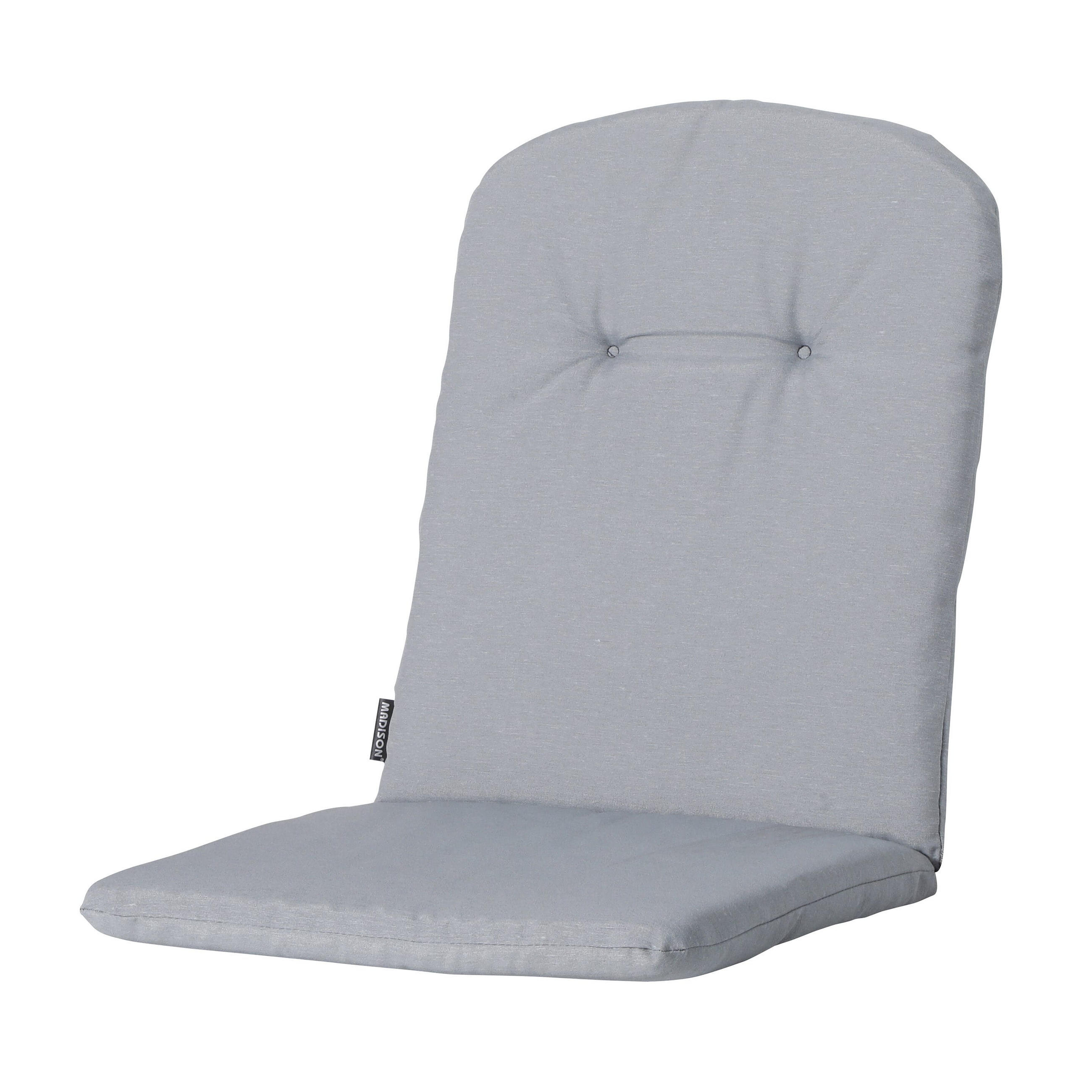 GARTENSTUHLKISSEN Panama 96/45 cm 4er-Set - Hellgrau, Textil (45/5/96cm) - Madison