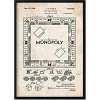 POSTER Monopoly Patent A3 Rahmenlos - Klar, Papier (29.7/5/42cm) - Nacnic