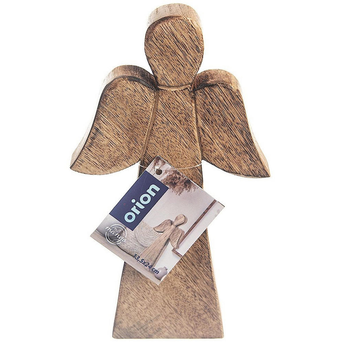 WEIHNACHTSENGEL Mango-Holz 24 cm Naturfarben - Naturfarben, Holz (13/24/2.5cm) - Orion 