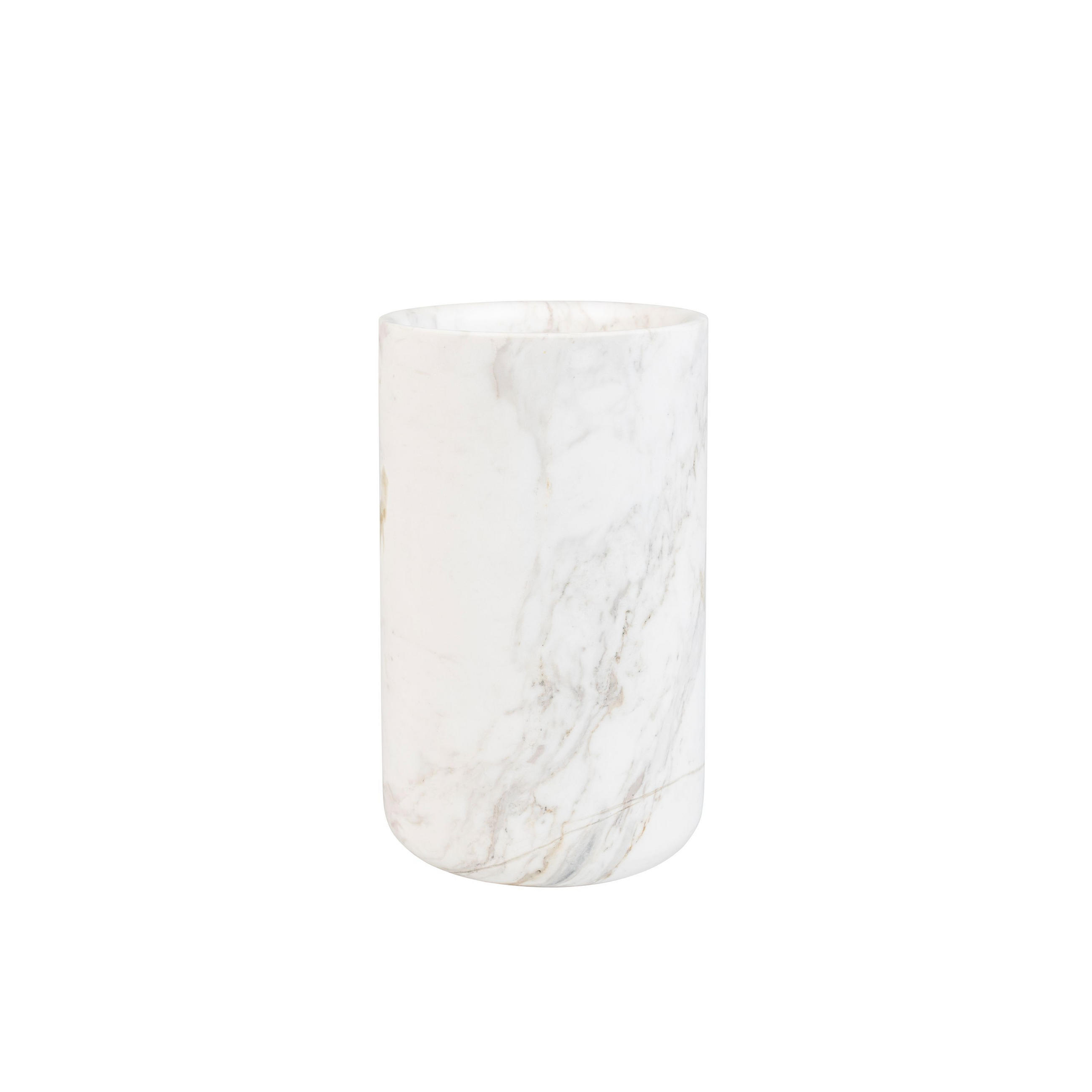 VASE Fajen Weiß - Weiß, Stein (25cm) - Zuiver