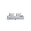 SCHLAFSOFA CANE Cremeweiß Webstoff - Creme/Schwarz, Textil/Metall (210/80/100cm) - KAWOLA