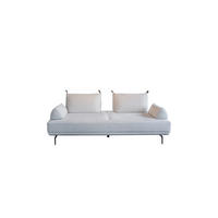 SCHLAFSOFA CANE Cremeweiß Webstoff - Creme/Schwarz, Textil/Metall (210/80/100cm) - KAWOLA