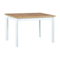 ESSTISCH Max 5 S P, 120/80 cm - Eiche Wotan/Weiß, Holz (80/120/78cm) - Leaf Design