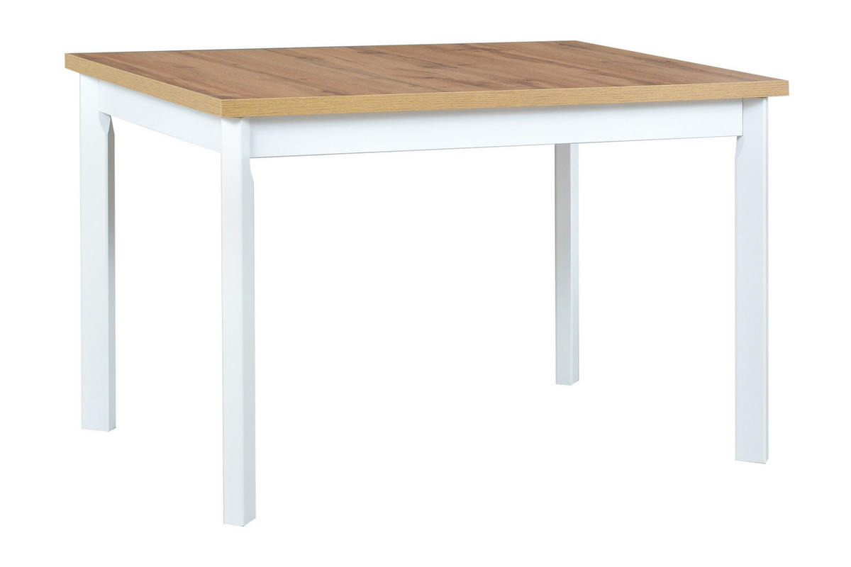 ESSTISCH Max 5 S P, 120/80 cm - Eiche Wotan/Weiß, Holz (80/120/78cm) - Leaf Design