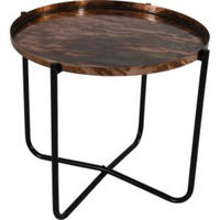 GARTENTISCH oud - Kupfer - 60/60/75 cm - Kupferfarben, Metall (60/60/75cm) - Lesli Living