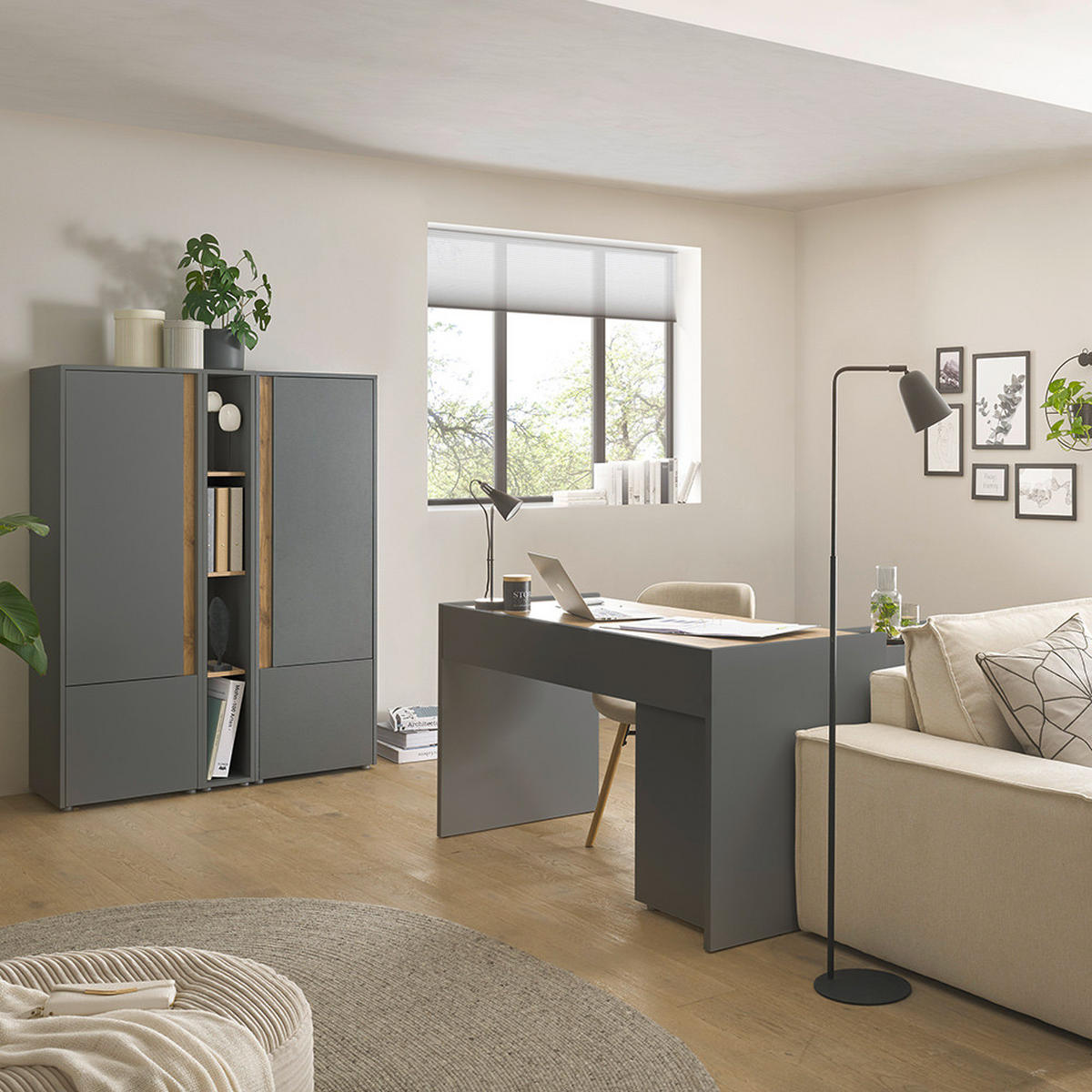 REGAL Crisp-61 - Anthrazit, Holzwerkstoff (20/157/40cm) - Lomado