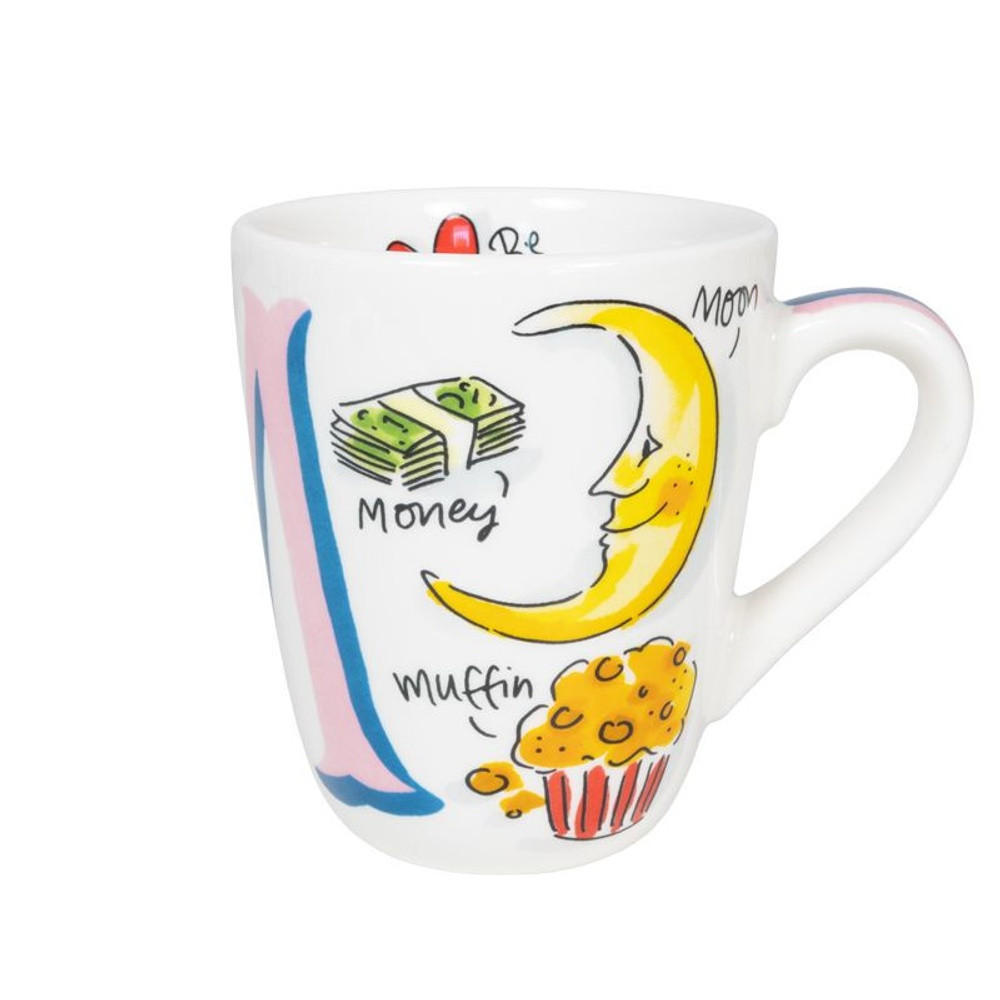 BECHER Love Letter M in Bunt - 350 ml - Multicolor, Keramik (0.35L) - Blond Amsterdam