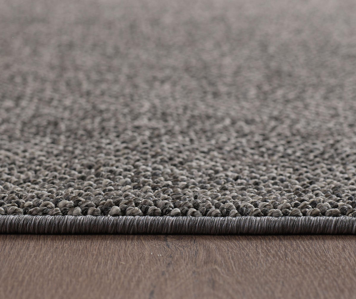 TEPPICH Kurzflor Flachgewebe Uni-Design Polypropylen Wohnzimmer Grau Rechteckig 60x100 - Grau, Textil (60/100cm) - KADIMA DESIGN