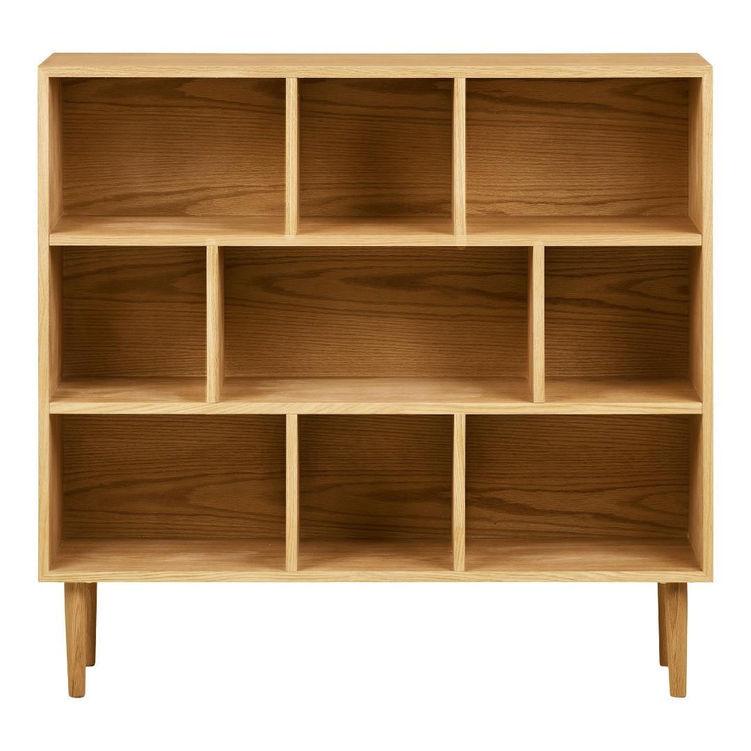 REGAL, Kria, Eiche, MDF, 112 x 30 x 105 cm - Eichefarben, Holzwerkstoff (112/105/30cm) - ebuy24