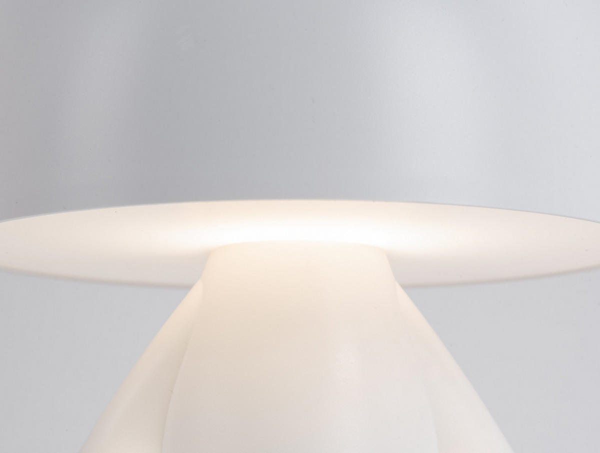 TISCHLAMPE Deer 22/17/27 cm - Weiß, Kunststoff (22/17/27cm) - Leitmotiv