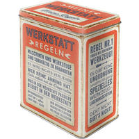 VORRATSDOSE L Werkstattregeln - Multicolor, Metall (1/20cm) - Nostalgic-Art