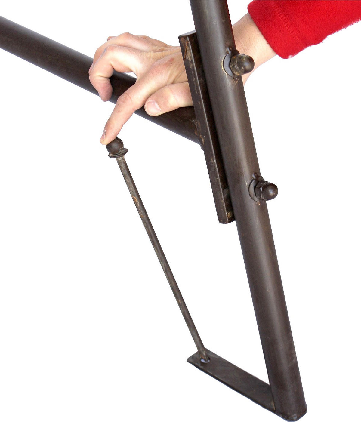 SCHAUKELGESTELL für Hollywoodschaukel aus Metall 9982505 - Braun, Metall (157/190/105cm) - DanDiBo