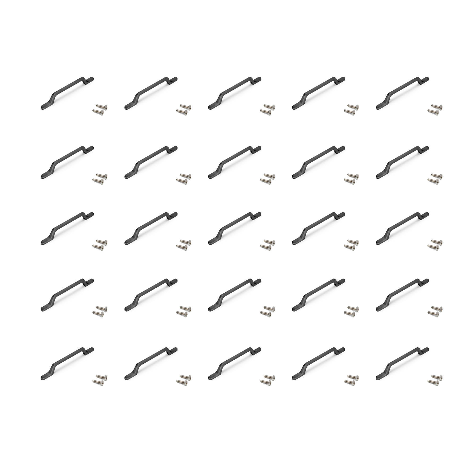 MÖBELGRIFFE Osaka, L225mm, 160mm Achsenabstand, Aluminium, Dunkelgrau 25er-set - Dunkelgrau, Metall (1.2/3/22.5cm) - EMUCA
