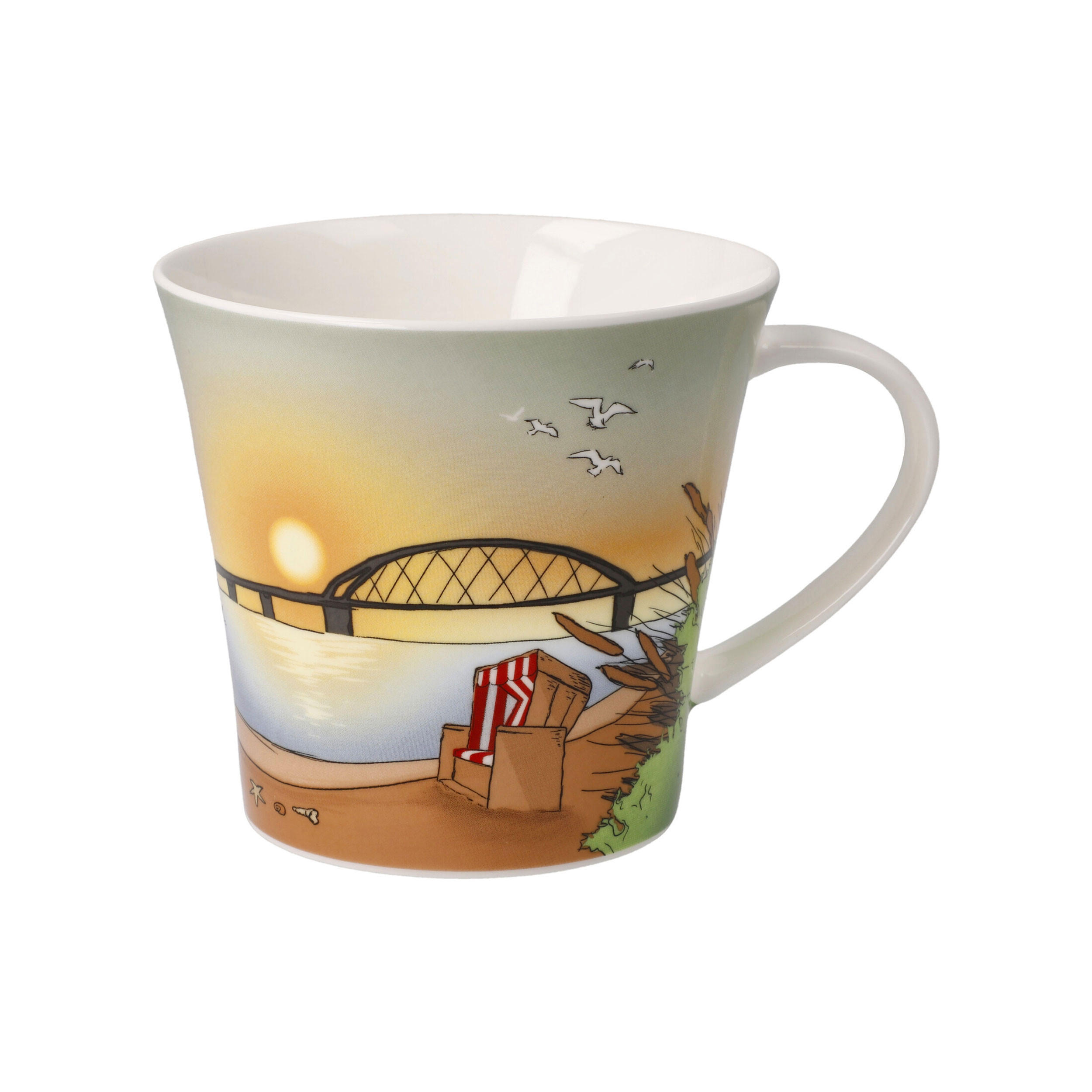TEETASSE Seaview, Scandic Home, Fine Bone China, Bunt, 0.35 L - Multicolor, Keramik (0.35L) - Goebel