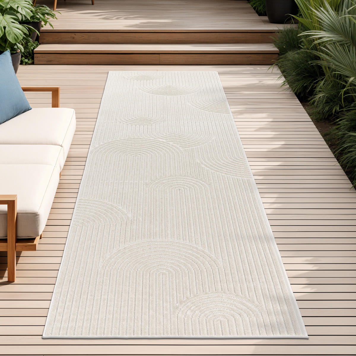 OUTDOORTEPPICH 60/100 cm Cotton 237 - Creme, Textil (60/100cm) - Paco Home