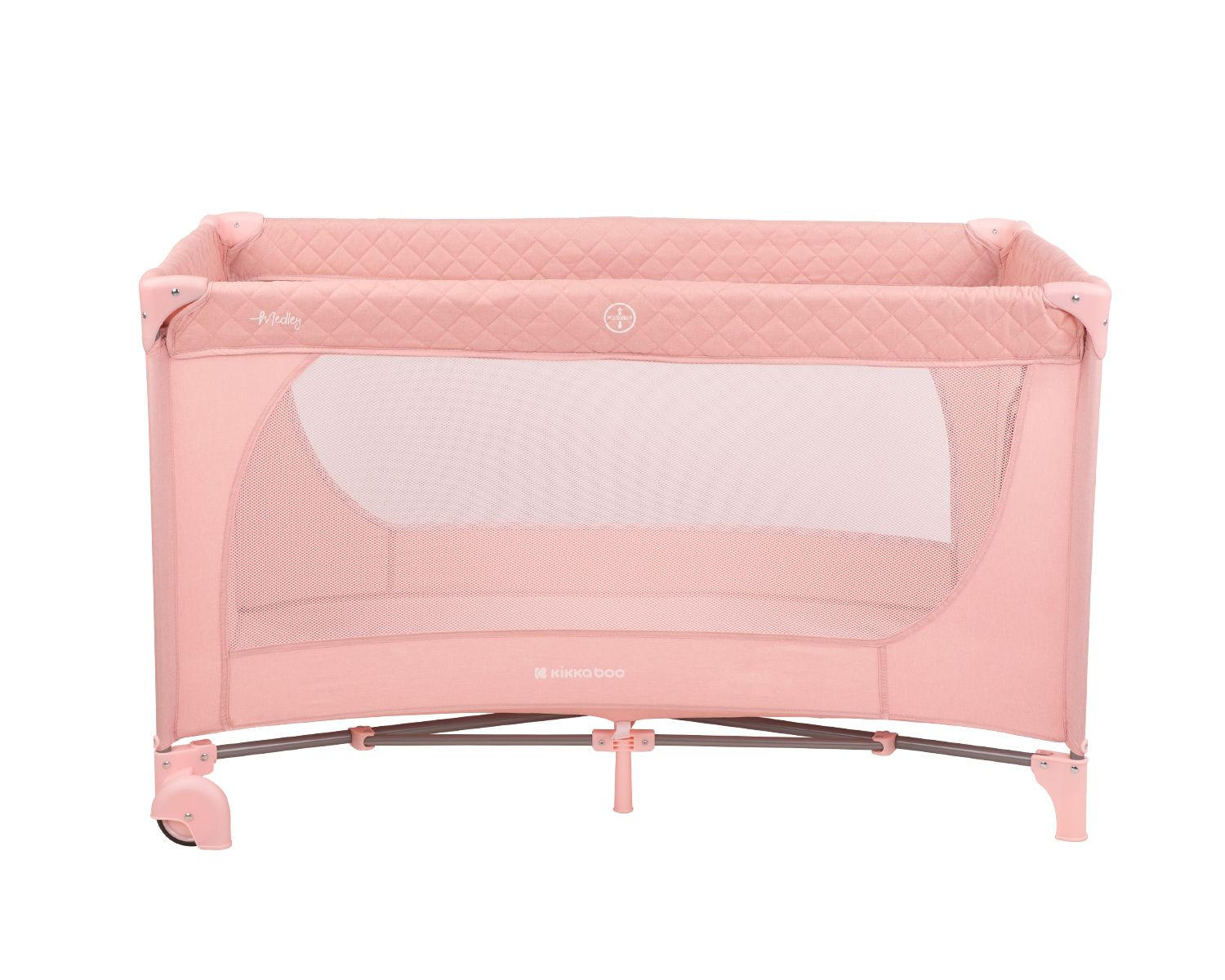 REISEBETT Medley, Seiteneingang rosa pink weiche Matratzenauflage, Netzfenster - Rosa, Kunststoff (60/120cm) - Kikka boo